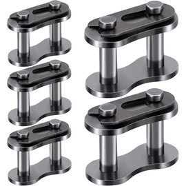 CustomyLife 5pcs #40 Roller Chain Connecting Links, Heavy Duty Manganese Steel Master Connector, Master Link Connector for Mini Bikes Bycicles Motorcycles Home Industrial Machinery