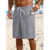 INCERUN Mens Swim Trunks with Compression Liner Bathing Suit 9
