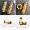 RecDec 2 Pack Garden Hose Quick Connect Fittings Coupler Male