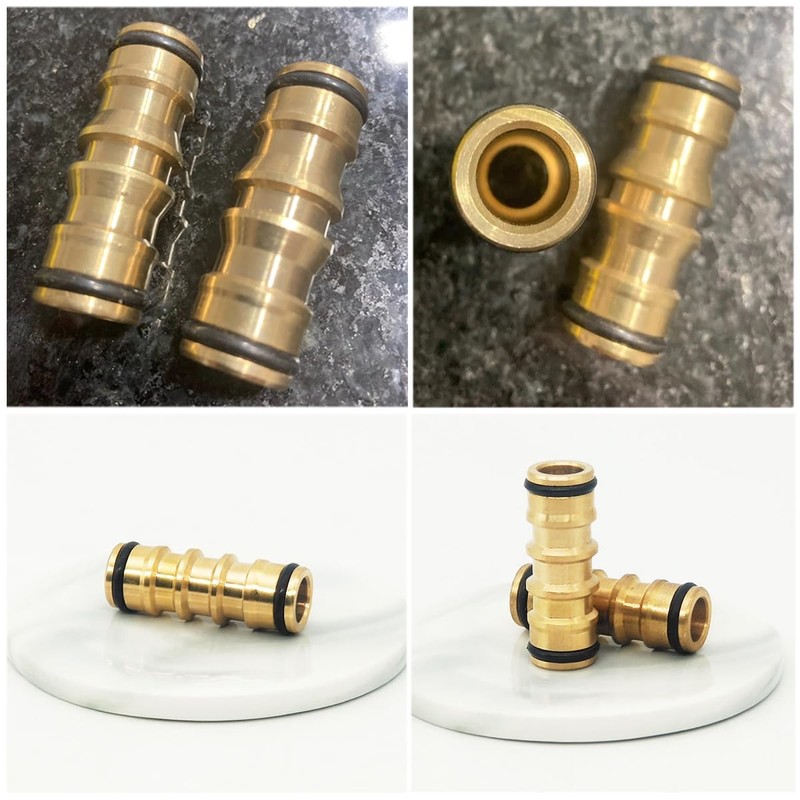 RecDec 2 Pack Garden Hose Quick Connect Fittings Coupler Male