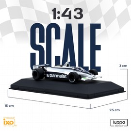 1:43 F1 Team BT49-1981 Collection Formula 1 Race 5# Model Inspired by Nelson Piquet Diecast Collectible Model