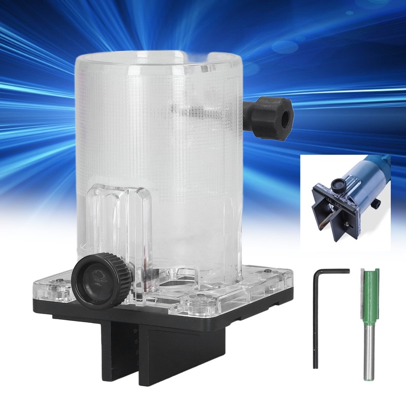 Handheld Router Bracket Electric Trimmer Connector Base for Wood Slotting