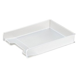 Sanka Sophis Sophis Desk Tray for Organizing Documents and Small Items Around Your Desk, Clear, Compatible with File Sizes, Clear, Stable Even When Stacked, Easy to Take Out Documents (Width 9.6 x