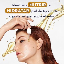 HEBBE | Aceite De Jojoba 250 ml | Orgánico Prensado En Frío Para Cabello Y Piel | Hidratante Facial Para Piel Mixta Y Grasa | Regula Sebo Fortalece Ca