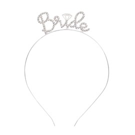 Bride to Be Headband, Hen Party Bride Headband, Bride to Be Tiara for Bachelorette Party, Bridal Shower, Silver