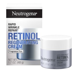 Neutrogena Rapid Wrinkle Repair Retinol Face Moisturizer – Fragrance-Free Anti-Aging Face Cream with Retinol & Hyaluronic Acid for Fine Lines, Wrinkles & Dark Spots, 1.7 oz