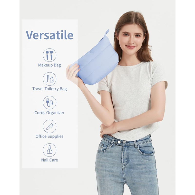 Travel Makeup Bag Large Cosmetic Bag Makeup Case Organizer for