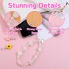 Atarvana 5pcs Pearl Charms With 3pcs Universal Lanyard Tab, Cute