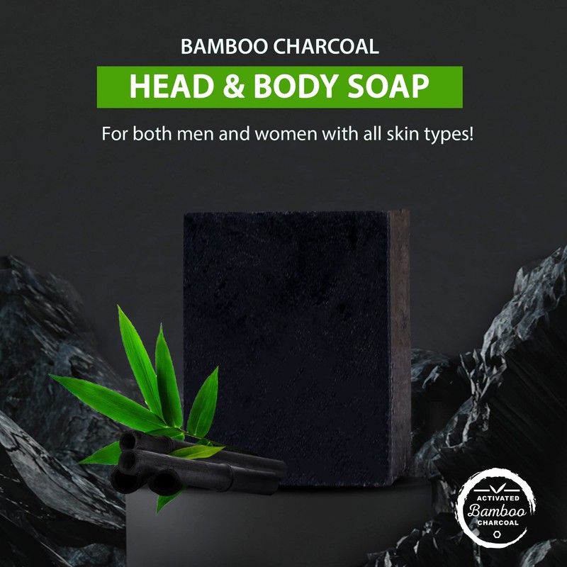 BOONBOO Bamboo Charcoal Body Soap | 7oz / 200g |
