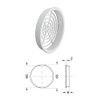 cyclingcolors 5x Ventilation Grille Exhaust Grille Outer Grille Round Total