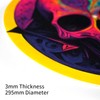 Turntable Platter Mat 12 Inches Record Mat Felt Skull Pattern