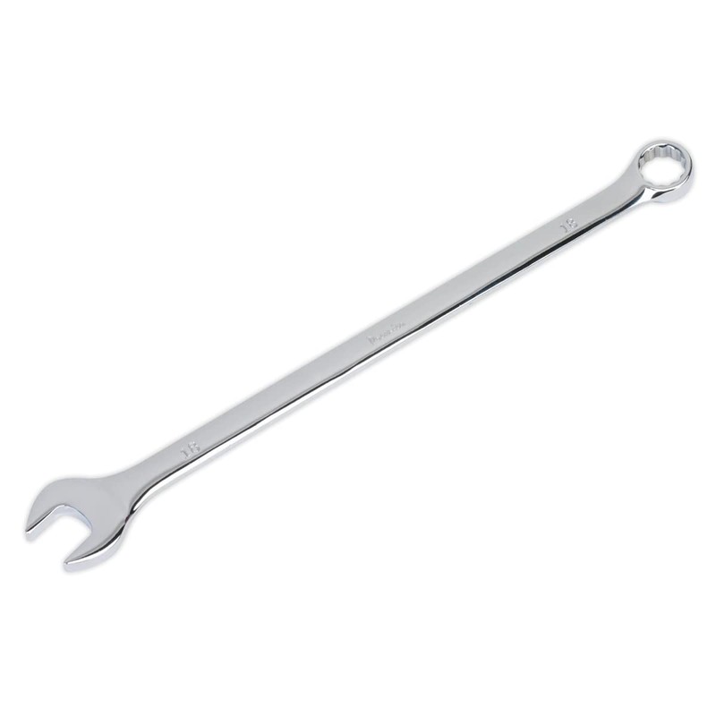 Sealey AK631018 Extra-Long Combination Spanner, 18mm, Silver