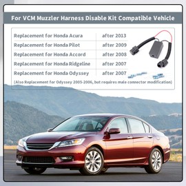 Erchon for VCM Muzzler Harness Disable Kit Replacement for Honda 3.5L V6 Engine, Replacement for Acura 2013+, for Pilot 2009+, for Accord 2008+, for Ridgeline 2007+, for Odyssey 2007+