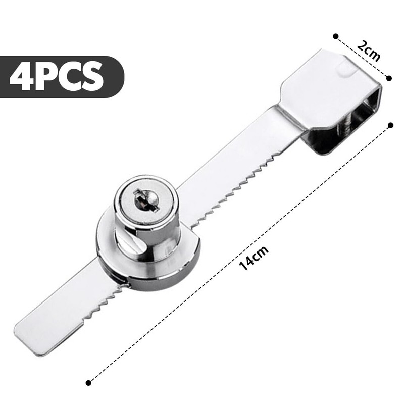 yotutun Terrarium Lock with Key Equal 4 Pieces Rack Lock