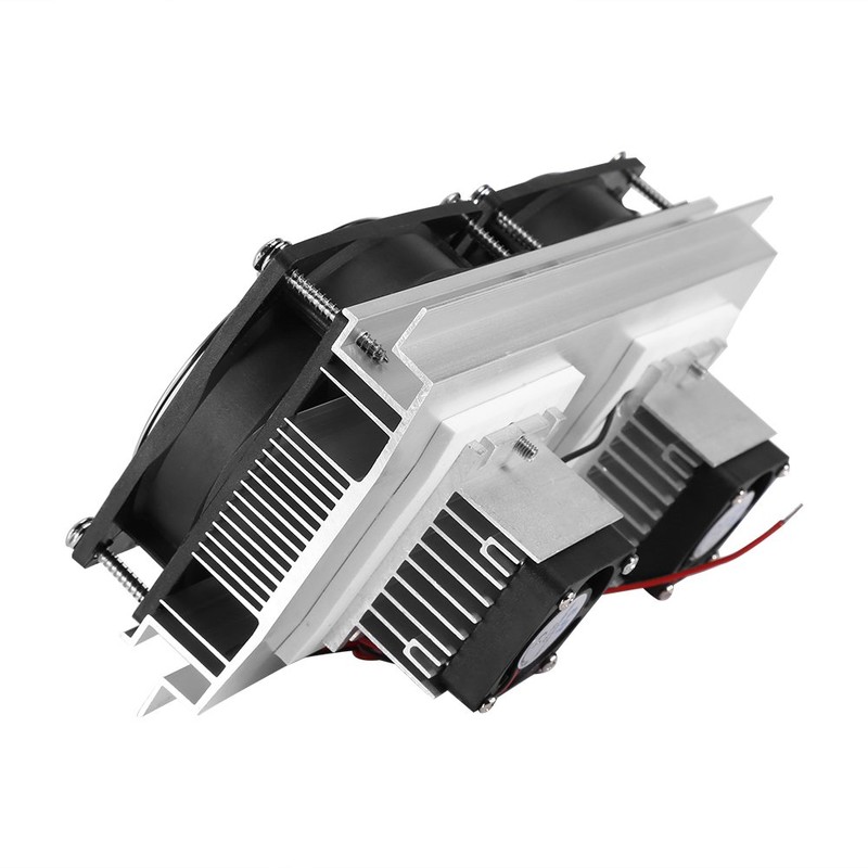 12V 120W Dual-Core Thermoelectric Cooler Peltier Refrigeration Cooling System Kit
