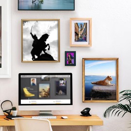 Snblzhef Hidden Photo Frame Storage, Secret Compartment Storage Box, Out of Sight Secret Hidden Jewelry Key Home Office Safe B