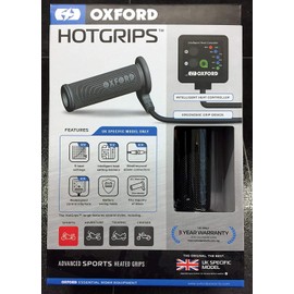 Oxford Products Hotgrips Advanced Sports UK SPECIFIC- UK MODEL - EL692UK. Heated Motorcycle Grips.