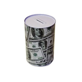 HOMEBAY 100 Dollar Bill Metal Money Coin Piggy Bank