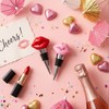 2 Packs Red and Pink Lips Wine Bottle Stopper -