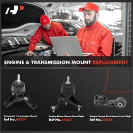 A-Premium 3PCS Engine Motor Mount and Transmission Mount Torque Strut Mount Kit Compatible with Toyota Camry & Lexus ES300, 2002-2003, 3.0L, Automatic Transmission