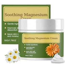 Nerve Relief Magnesium Cream, Magnesium Cream with MSM & Arnica,for Muscle Relaxation, Soothing Relief & Relaxation, Deep Hydration, Daily Body CareCream