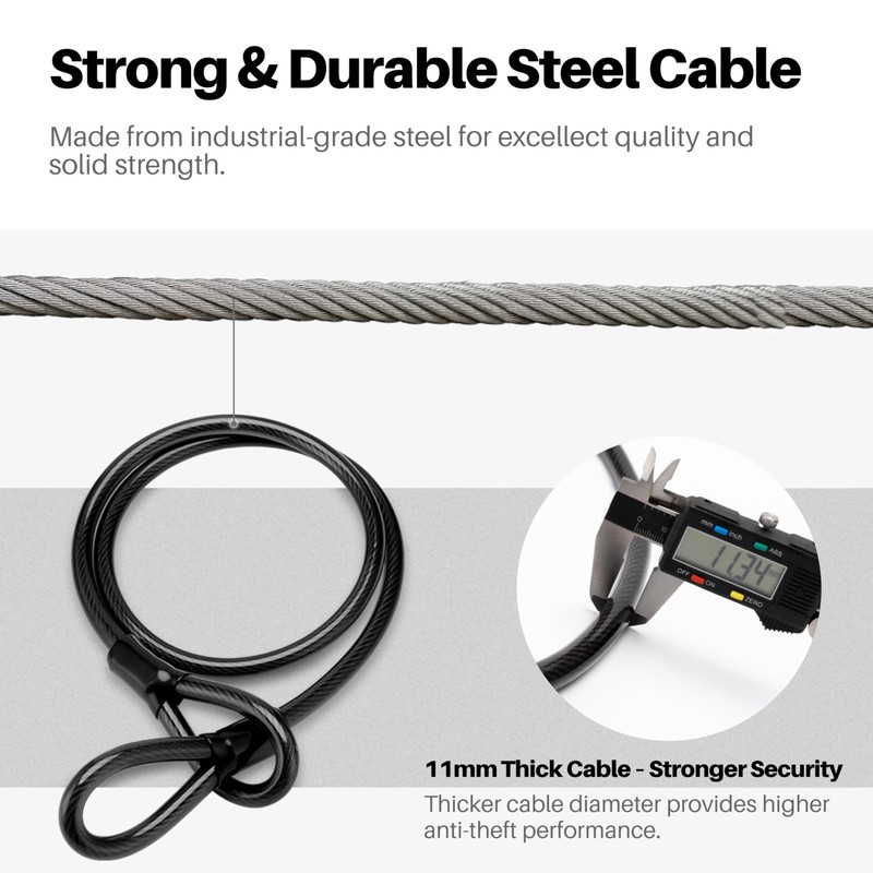 Heavy-Duty U Lock for Bike & E-Bike, Anti Bolt Cutter