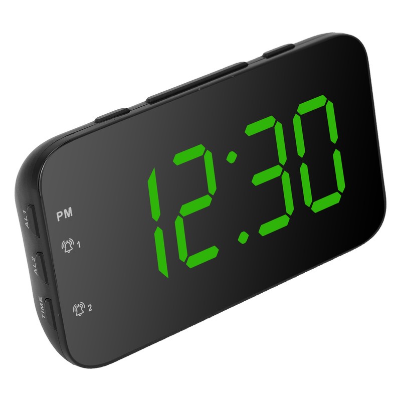 LED Digital Alarm Clock Portable Desk Clock with Snooze for