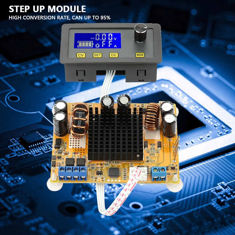 DCDC Adjustable 5A LCD Digital Automatic Stepup Stepdown Voltage Module