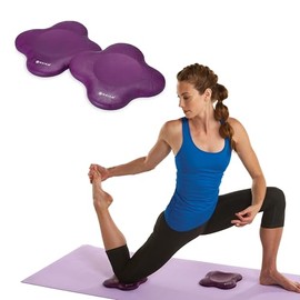 Gaiam Rodilleras de Yoga (Juego de 2) – Accesorios de Yoga para Mujeres y Hombres, Cojines de Rodillas y Codos para Fitness, Viajes, meditación, arrod