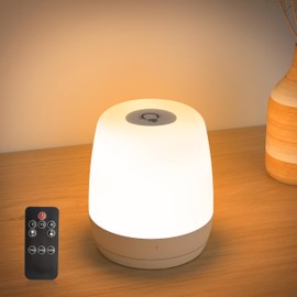 Night Light, Nursing Light, Table Lamp, Simple, Nightlight, Stepless Dimming, Indirect Lighting, USB Charging, Birthday, Christmas Gift, Bedside Lamp, White - Mini