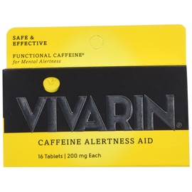 Vivarin Caffeine Alertness Aid 200mg Fast Acting: 3 Packs of 16 Tablets (48 Tablets Total)