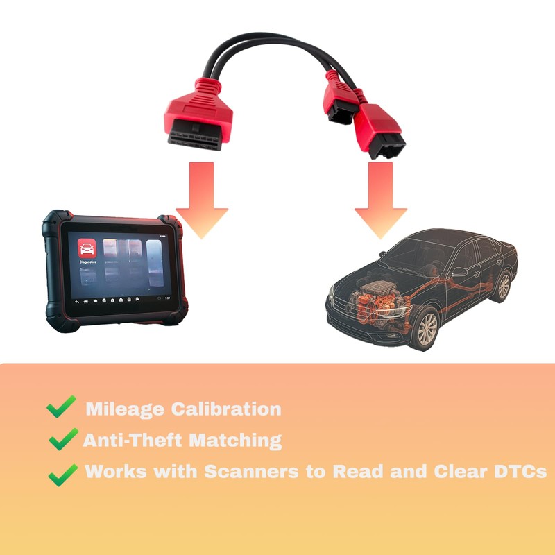 12+8 Diagnostic Adapter Cable for Chrysler– Security Gateway Bypass Connector