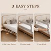 Foldable Baby Bed Rail Guard, 180° Flip Down Adjustable Toddler