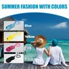 [Yellow] Neoprene Sunglasses Eyewear, Eyeglasses Holder Pouch Case with Strap,