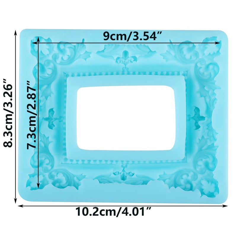Photo Frame Fondant Molds Picture Frame Silicone Mold