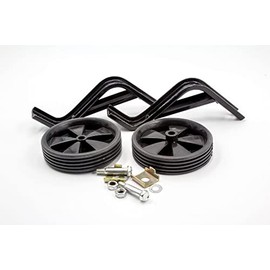 vhbw 2 x stabilisers with twist protection for 16 inch children's bicycle, universal auxiliary wheels for bicycle, black