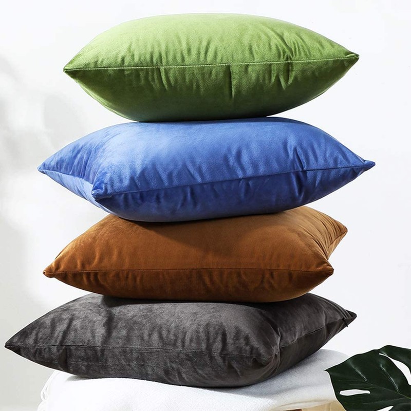 SWISSPACK 20x20 Velvet Soft Decorative Square Throw Pillow Case Cushion