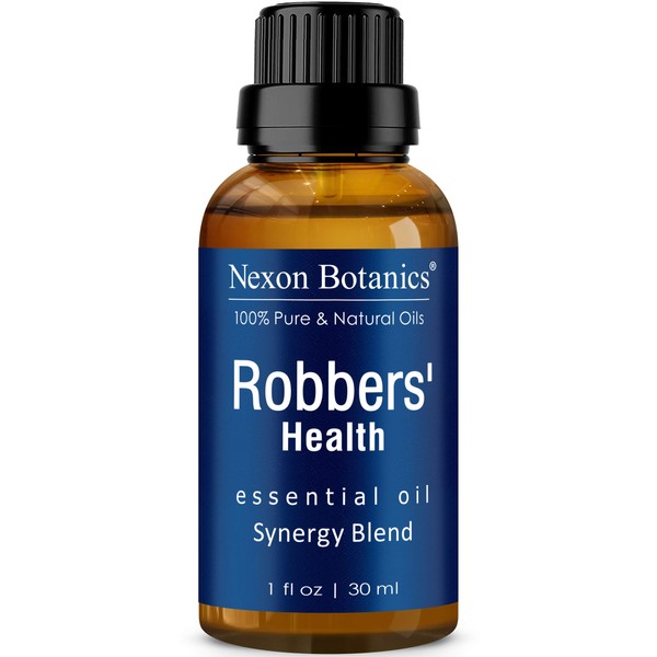 Robbers' Health Essential Oil Blend 30 ml - Formulated by 4 Thieves - Pure, Natural Undiluted Blend of Five Essential Oils - Guards and Defense Shield Against Germs Form Nexon Botanics