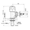 SANEI Y5050TV-13 Branch Shut-off Valve for Dishwashers, One-touch Hose Connection,