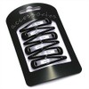 Pack of 6 Black Colour Hair Grips / Clips