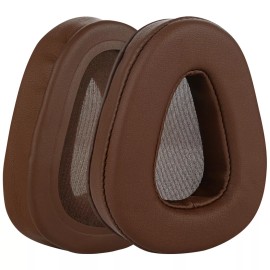 Geekria Protein Leather Ear Pads for Skullcandy Aviator 2 Headphones (Brown)