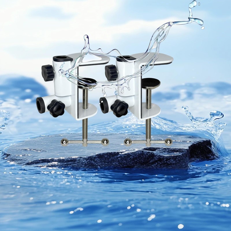 Jhanw Desk C-Clamps with 2 Pieces 1/2" Thread Hole, 2