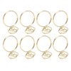 100Pcs Cute Paper Clips Ring Style Anti Slip Sturdy Electroplated
