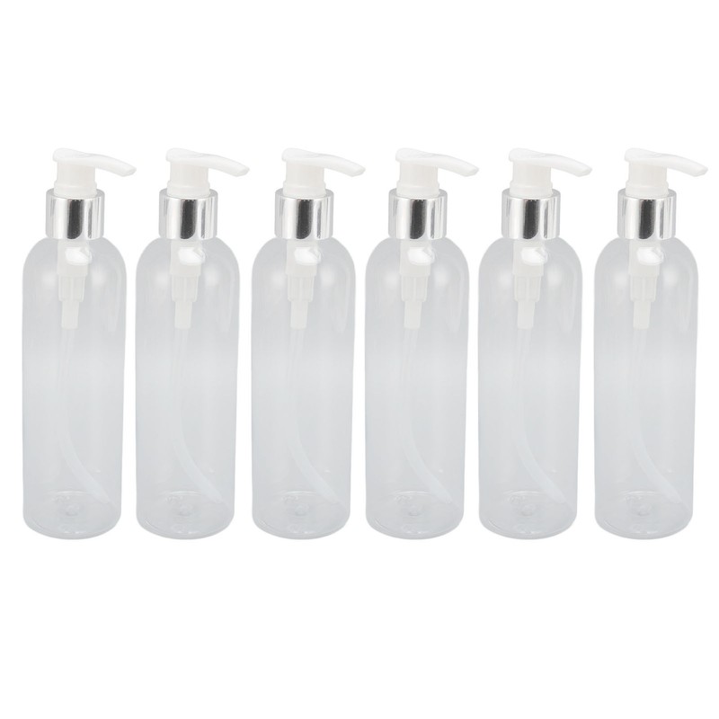 Clear Plastic Pump Bottle Dispenser Empty Refillable Massage Oil Bottle
