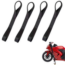 Tie Down Strap, Cargo Tightening Belt, Luggage Belt, Tie Down Belt, Soft Loop, Fastening Belt, Hook Belt, Soft Hook, Tie-Down Belt, Tie Down Belt, Motorcycle, Bike, Fixing, Set of 4, Multi-purpose,