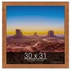 wallsthatspeak 30x31 Light Walnut Rustic Pine Picture Frame for Puzzles