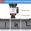 Kit de Drenaje para Lavabos de Cocina,3 en 1 Tubo
