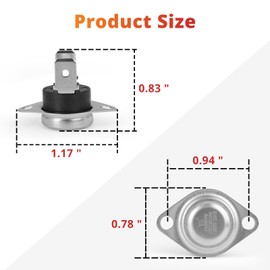Sthovd 47-22861-01 Limit Switch L350 Roll Out Replacement for Rheem Furnace Limit Switch 350F SRL350 2 Pieces