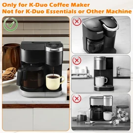 Brew Basket Replacement for Keurig K-Duo Brewers Machine (Only Fit K-Duo Gen 1, NOT Fit K-Duo Essentials), Coffee Maker Brew Filter Basket