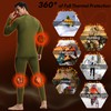romision Men's Thermal Underwear Set - Fleece Lined Long Johns